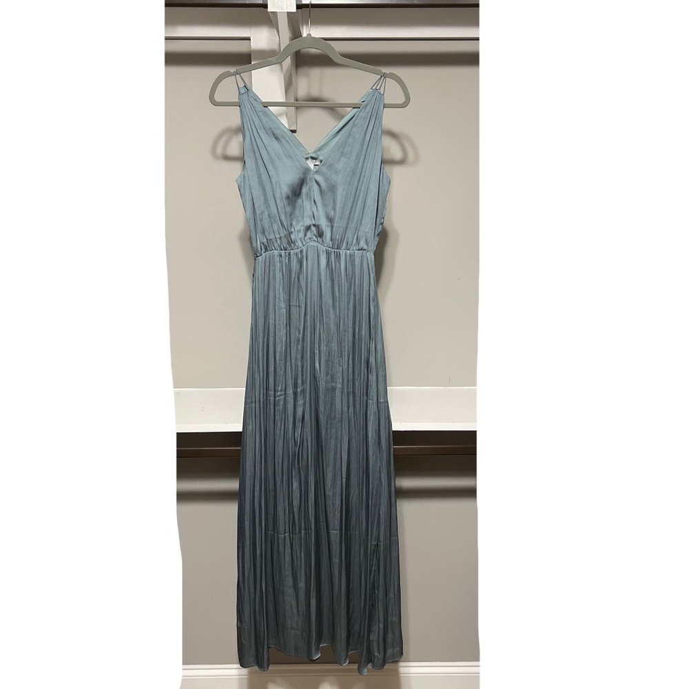 NWT H&M Blue gray dress gown, size 4